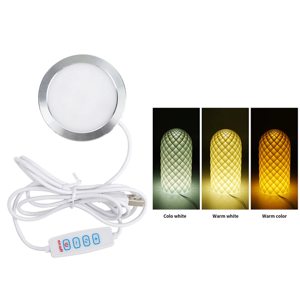 For Bambu Lab LED Lamp Kit Adjustable Light Kit RGB Light Parts Hardware DIY Model White/Cold/Warm Lights Without Lamp Shell 001