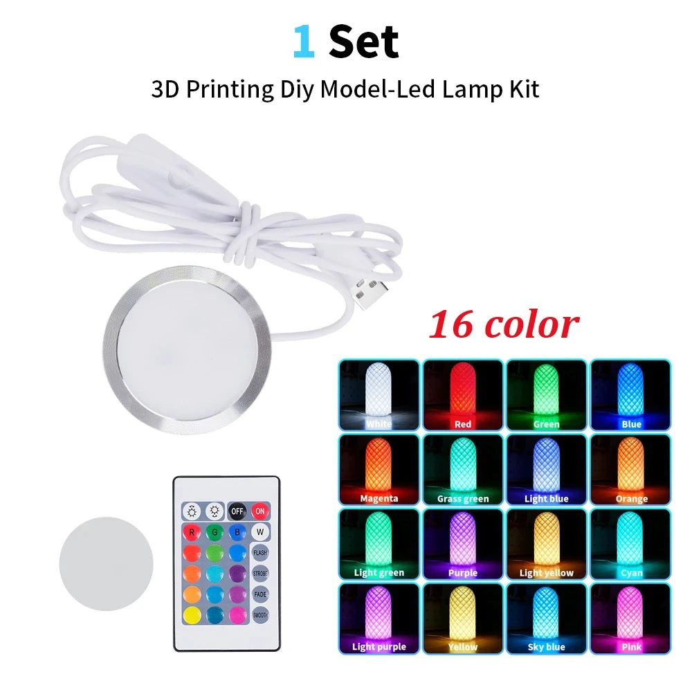 For Bambu Lab LED Lamp Kit Adjustable Light Kit RGB Light Parts Hardware DIY Model White/Cold/Warm Lights Without Lamp Shell 001