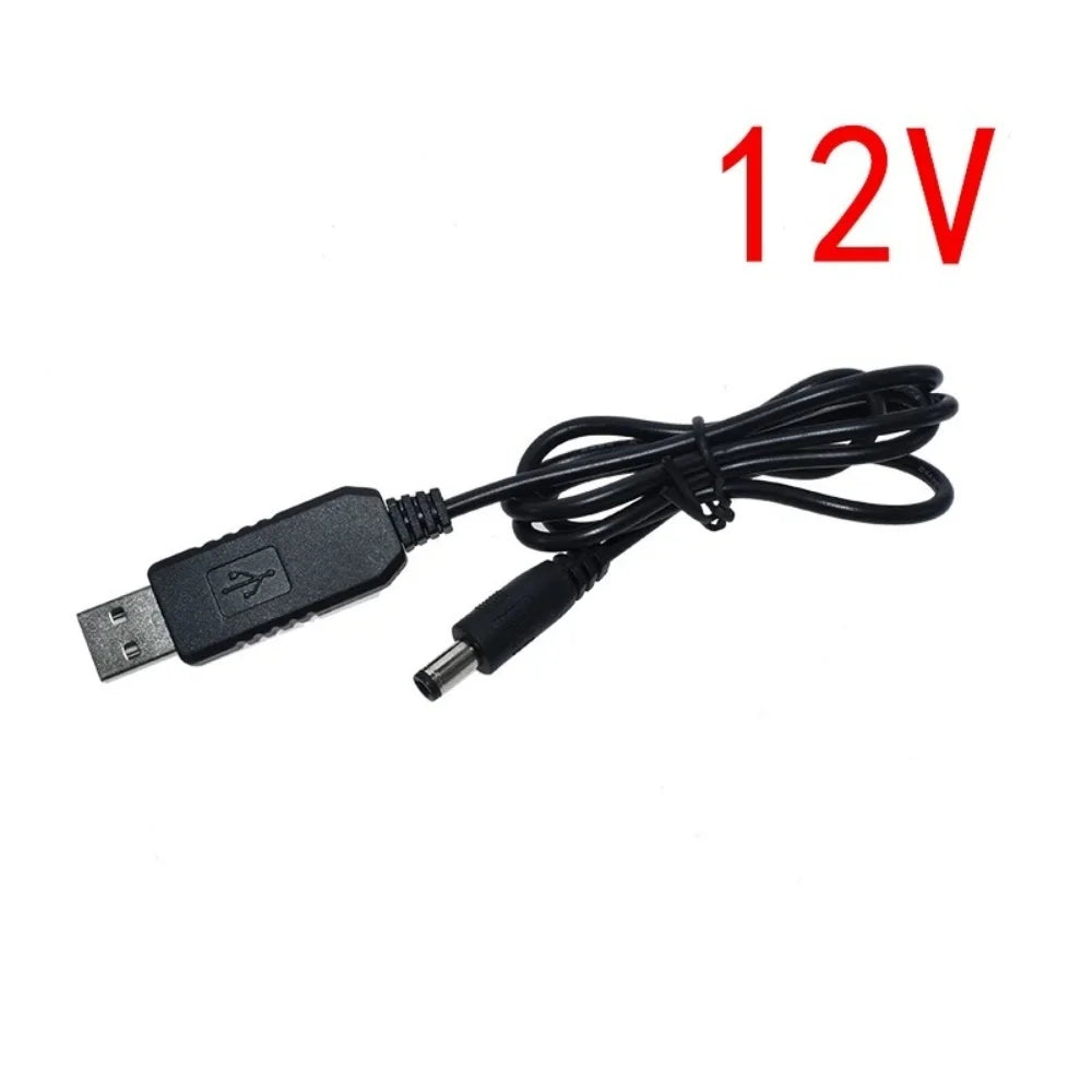 5.5*2.1mm WiFi To Power Cable Connector Power Supply Cable DC 5V To 5V/9V/12V Step Up Module USB Cable Booster Converter Adapter