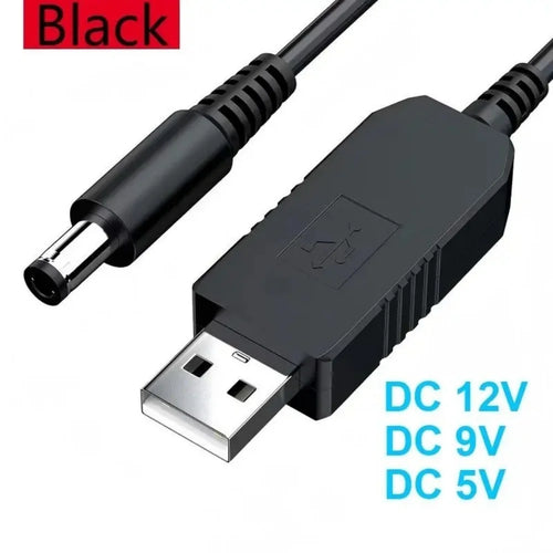5.5*2.1mm WiFi To Power Cable Connector Power Supply Cable DC 5V To 5V/9V/12V Step Up Module USB Cable Booster Converter Adapter