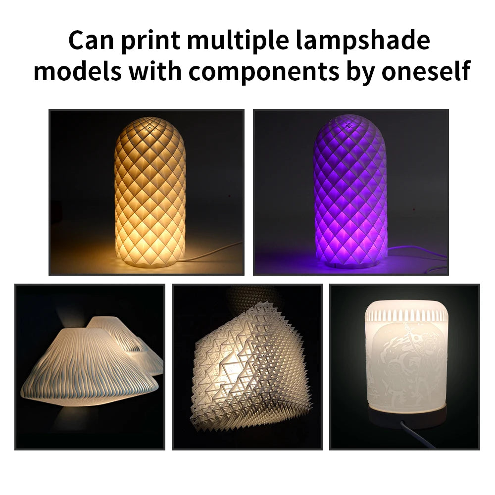 For Bambu Lab LED Lamp Kit Adjustable Light Kit RGB Light Parts Hardware DIY Model White/Cold/Warm Lights Without Lamp Shell 001
