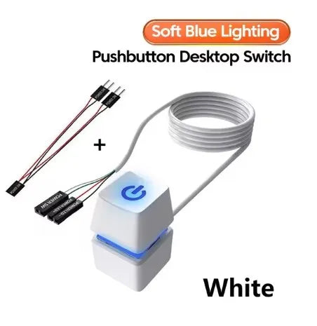 Computer Desktop Power Switch Extension Cable LED Motherboard External Start On Off Button 1 1.85 2 5 10M For Home Office