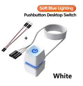 Computer Desktop Power Switch Extension Cable LED Motherboard External Start On Off Button 1 1.85 2 5 10M For Home Office