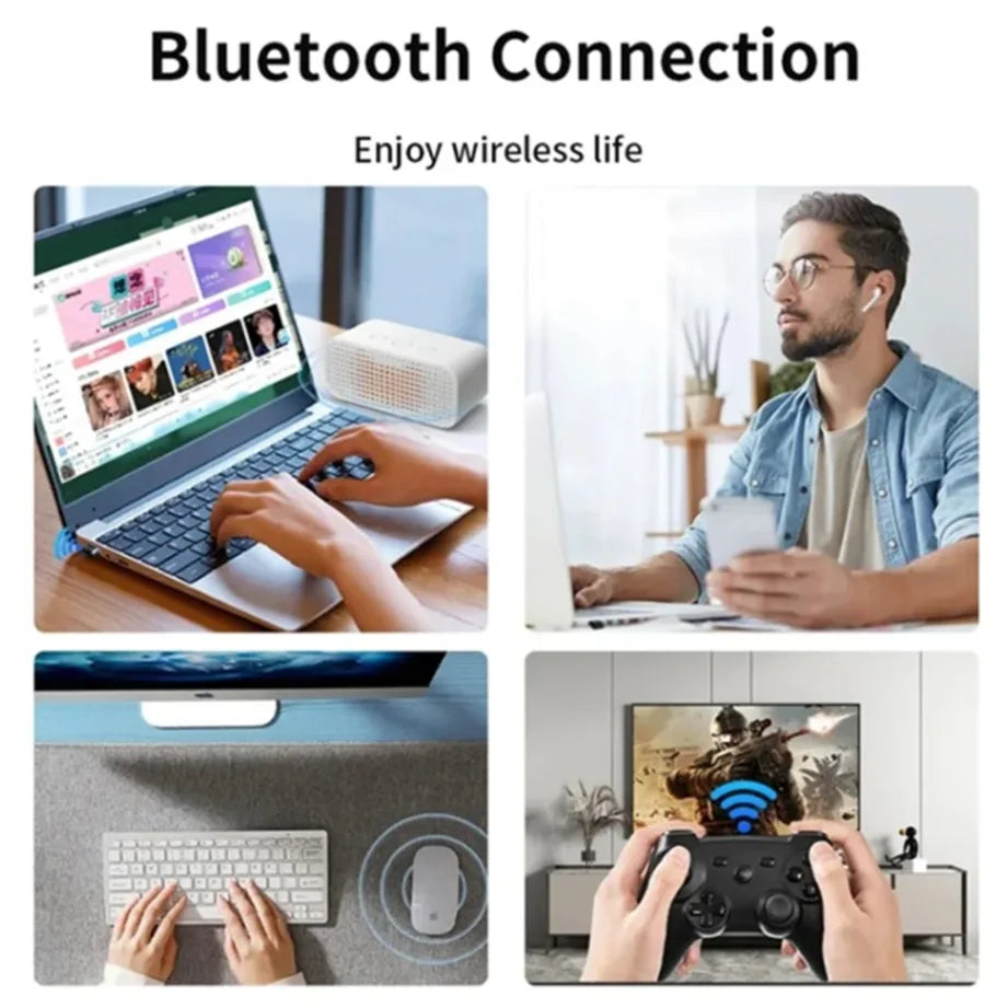 USB Bluetooth 5.3 Adapter for PC Laptop Computer Wireless Dongle Bluetooth Adapter Support Mouse Keyboard Windows 7/8.1/10/11