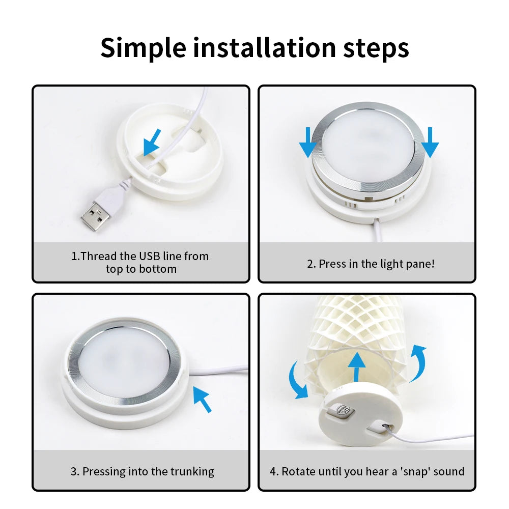 For Bambu Lab LED Lamp Kit Adjustable Light Kit RGB Light Parts Hardware DIY Model White/Cold/Warm Lights Without Lamp Shell 001