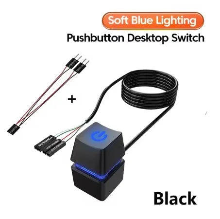 Computer Desktop Power Switch Extension Cable LED Motherboard External Start On Off Button 1 1.85 2 5 10M For Home Office