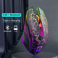 Bluetooth 5.2 Wireless Mouse RGB Gaming Mouse Silent Mouse Rechargeable Mouse 800-1200-1600 DPI Mouse Mice for PC Laptop Macbook