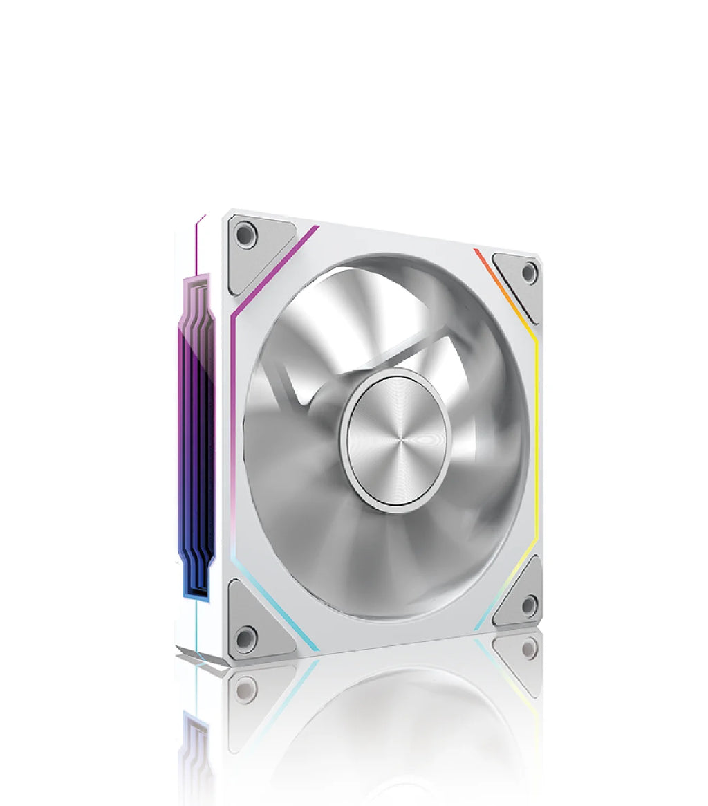 LDPCSJ OEM PRISM 5 PRO Computer Chassis Fan 12cm ARGB 4 Pin PWM Quiet Cooling Fan 12V Large Air Volume 45.2CFM/600-1800RPM